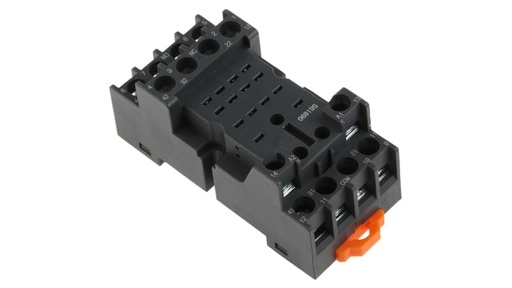 RS PRO 14 Pin 300V DIN Rail Relay Socket, for use with RS PRO RKE & RKF 14 Pin Relays